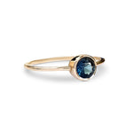 טבעת זהב סַפִּיר כחולה